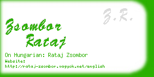 zsombor rataj business card